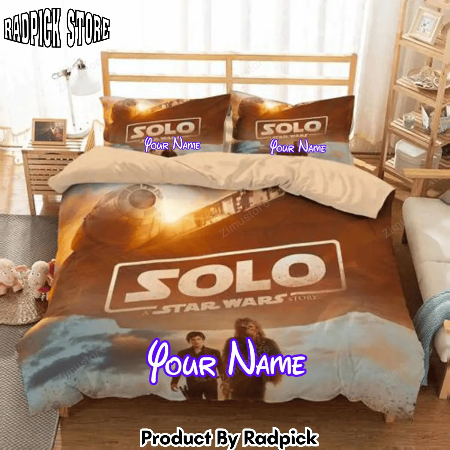 Radpick 3d customize solo a star wars story customized duvet cover personalized name bedding set rp3278981